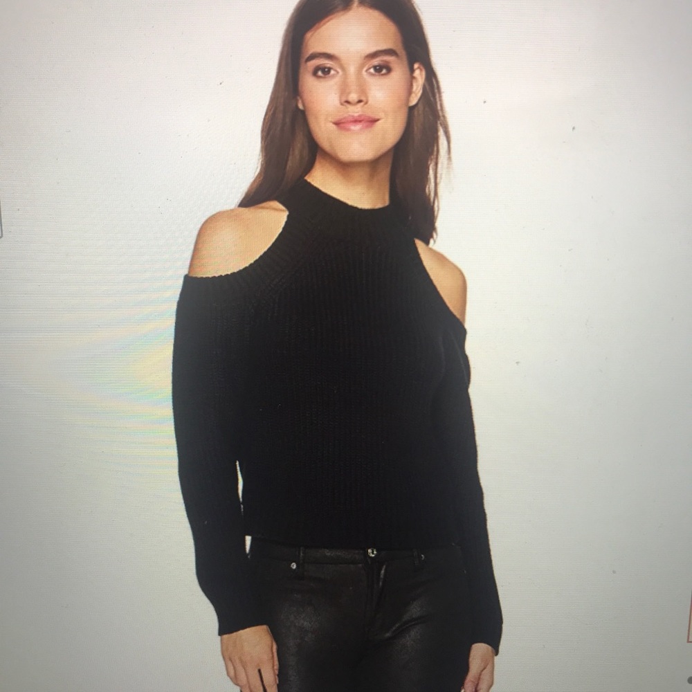 Jack by BB Dakota cold shoulder Turtleneck Sweater